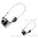 Safety pins necklace bib silver brown and grey with agate and beads for her - one of a kind - OOAK