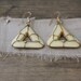 v i n t a g e tribal carved bone and wire earrings