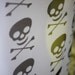 Skull head scarf halloween scull scarf black scull in white scarf