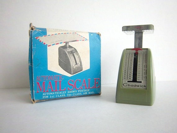 Mail POSTAL SCALE Japan Chadwick Vintage