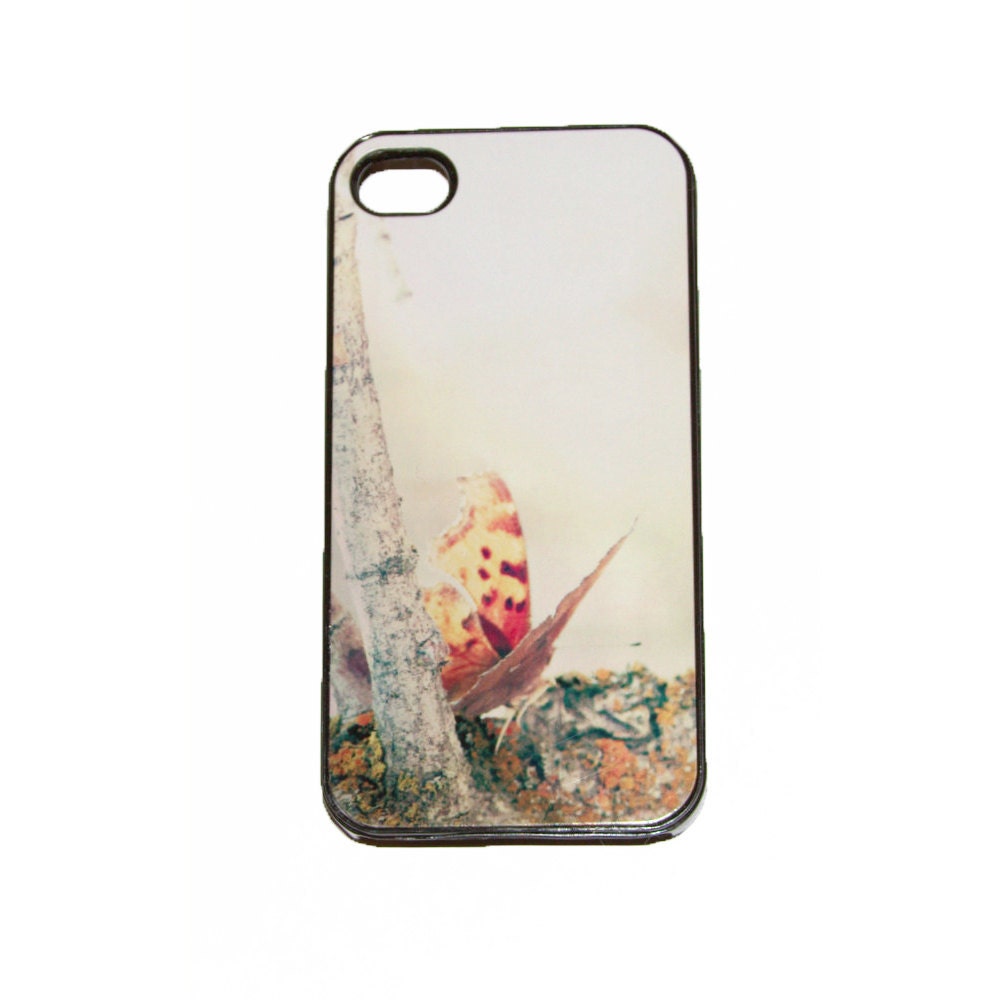 iPhone 4 4s black Case Butterfly photograph