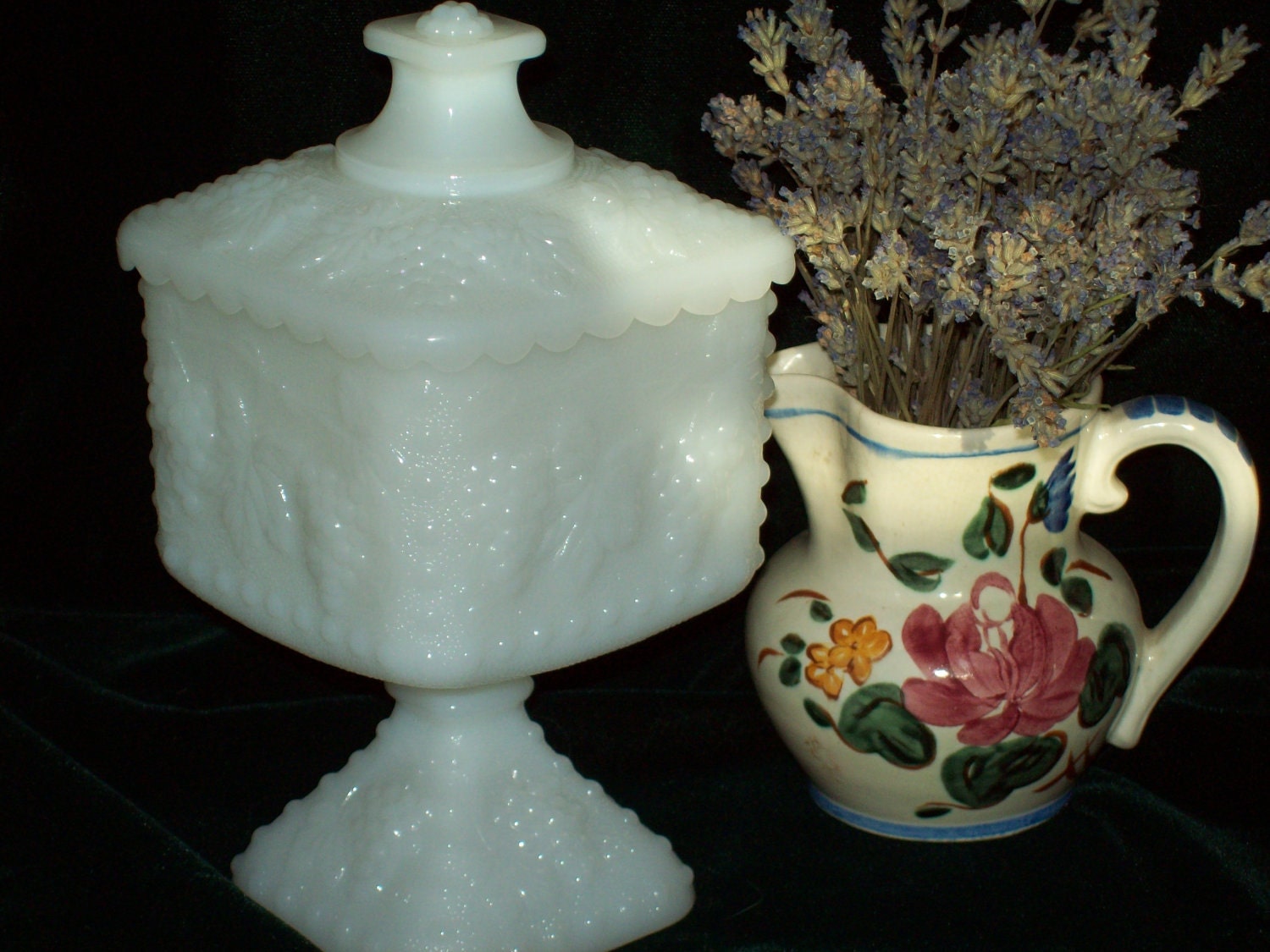 Vintage Milkglass Candy Dish or Compote
