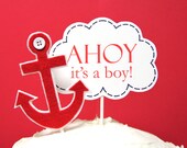 Nautical (Classic Sailboats) -  Cake Topper or Specialty Table Centerpiece