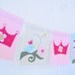 Princess fairy tale themed banner (7 flag)