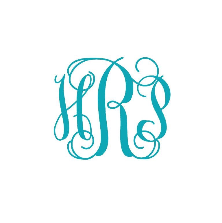Extra Large - 8"  Vinyl Monogram