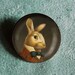 White Rabbit Brooch Pin - Victorian Portrait Brooch