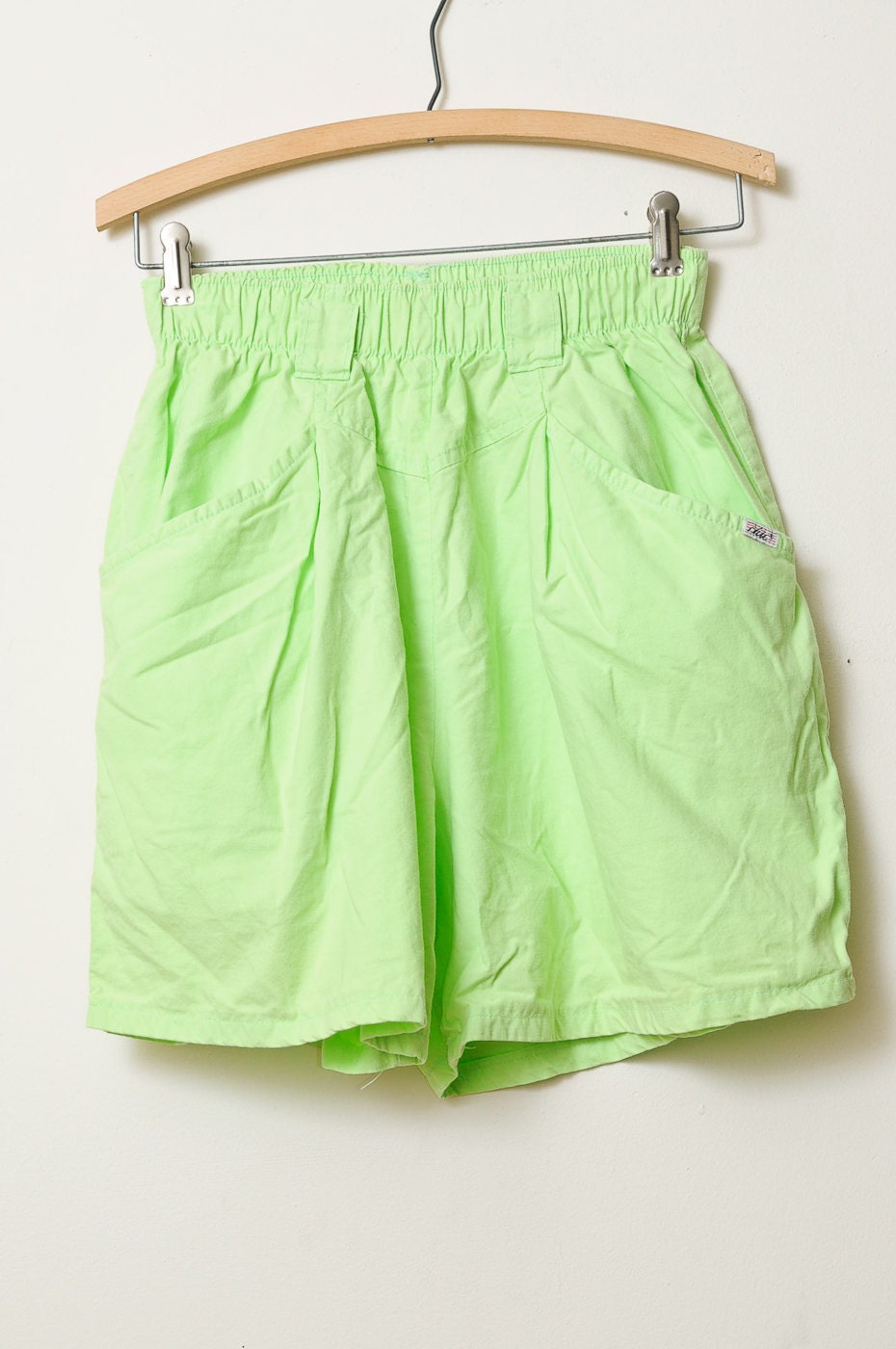 Vintage 80s/90s Neon Green Chic Sweet Shorts
