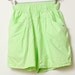 Vintage 80s/90s Neon Green Chic Sweet Shorts
