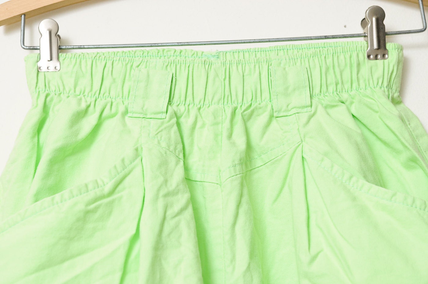 Vintage 80s/90s Neon Green Chic Sweet Shorts