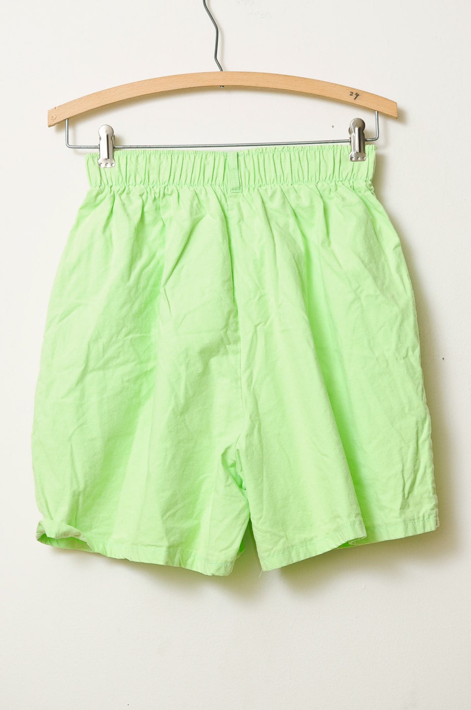 Vintage 80s/90s Neon Green Chic Sweet Shorts