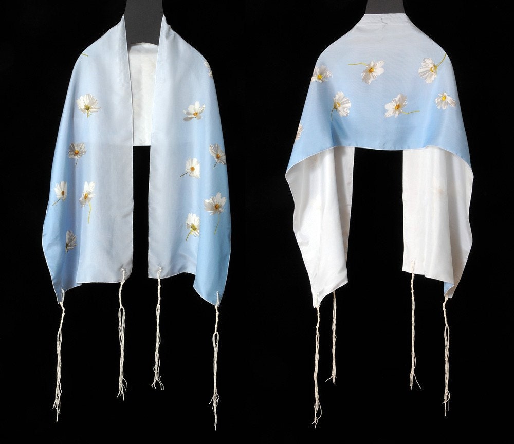 White Cosmos Tallit