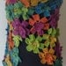 Multi colored long shawl/capelet/warmer/stole/scarf. Perfect for christmas gift
