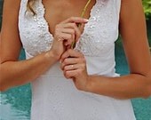 SALE 15% OFF Eco Bridal wedding Gown Gwendolyn Gleason Couture Daisy 1715 Handmade