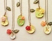Victorian Garden Bridesmaid Necklaces - Rustic Chic Wedding -  Set of 6