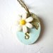 Daisy Necklace with Custom Letter