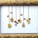 Victorian Garden Bridesmaid Necklaces - Rustic Chic Wedding -  Set of 6