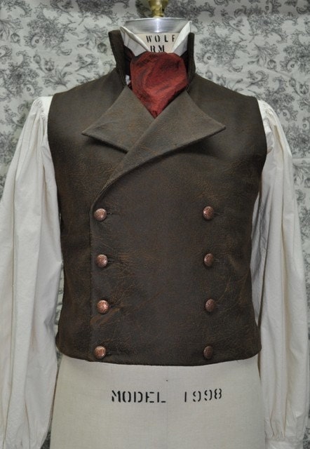 Mens Vest-- Victorian--Steampunk-- Sweeney Todd--Made To Order--Custom Optional---Made to Personal Measurements