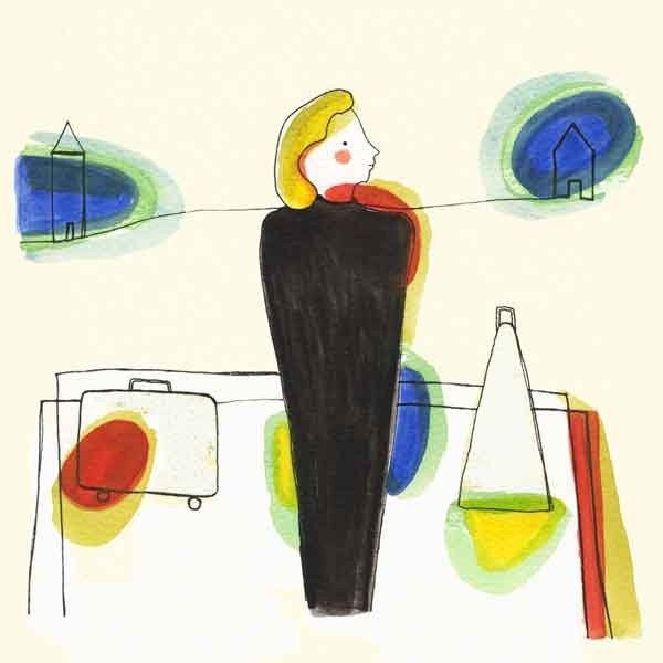Digital Art print Giclee Don't look back - Limited edition - primary colors  - fine art print Wall decor Art spring
