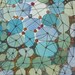 Connected - Original painting abstract contemporary art modern art watercolor green blue teal lines oht dreamt