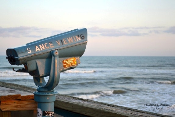 S ANCE VIEWING from the Beach  - Cocoa Beach Pier, Florida 8x12 Fine Art Photograph