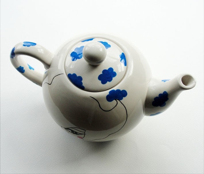 GERSHWIN - Vintage handpainted Teapot