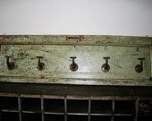 One of Kind Coat Rack made from Re-purposed Materials