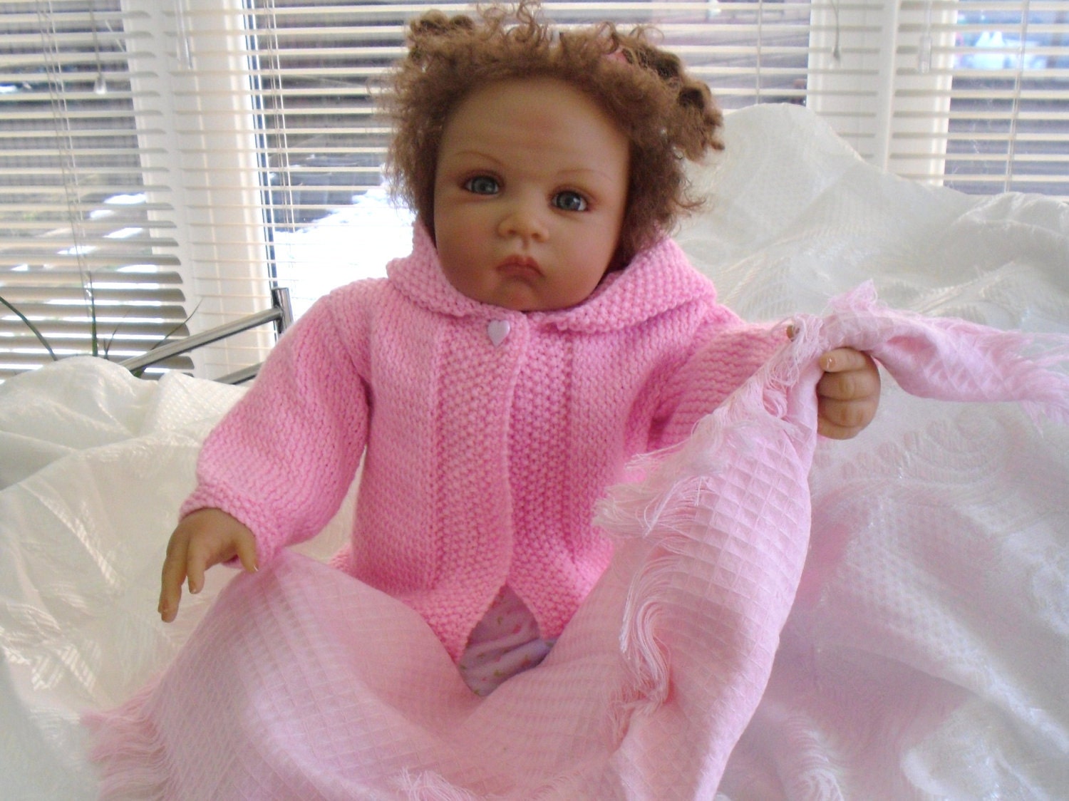 Baby knitting pattern, with pictures, plain or cable front, baby coat, trimmed baby hoodie, cable sweater, 0-2 yrs. FREE bootee pattern