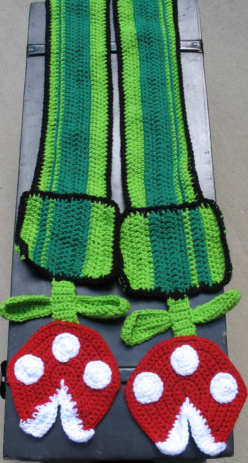 Nintendo Super Mario Brothers Piranha Plant Scarf, Best Seller, Christmas Gift, Ready to Ship