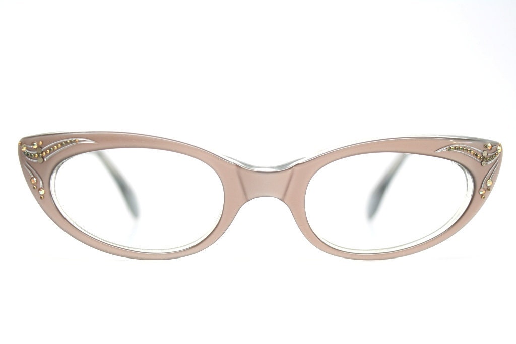 vintage cat eye glasses rhinestone cateye frames