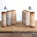 Set of 3 Old Spools of Vintage Yarns & Thread