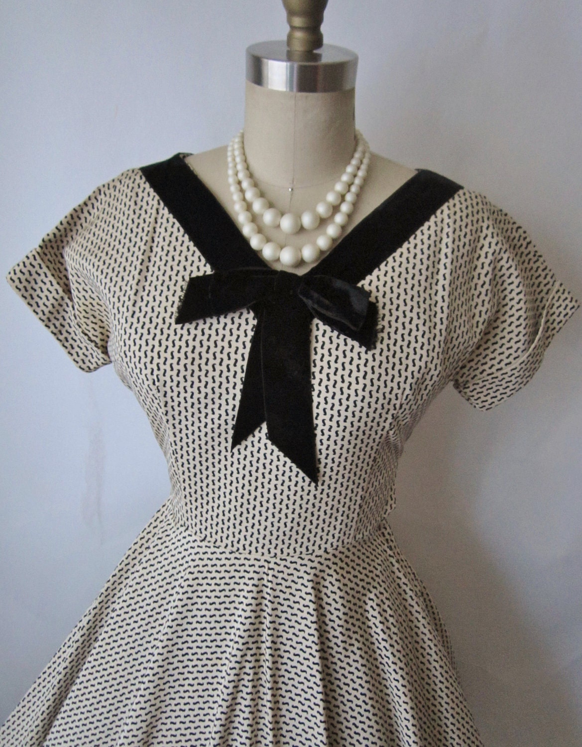 Reserved for Sarah 50's Cocktail Dress // Vintage 1950's New Look Cocktail Party Mad Men Dress XS