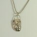 She Talks To Angels - Up Cycled Sterling Silver And PMC - Art Jewelry Pendant - Echo Friendly - 708