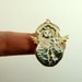 Angel Willow Finds Balance And Calm - Art Jewelry Pendant - Repurposed Sterling Silverware, Brass, And PMC - 753