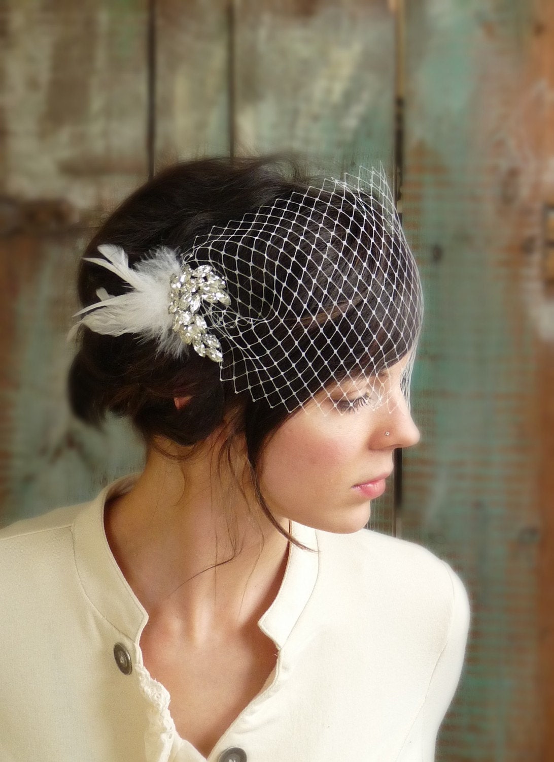 Bandeau Birdcage Veil - Vintage Style