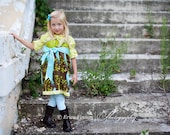 Jheri Jumper Dress kid's sewing PDF tutorial patternfor girls by Tenderfeet Stitches INSTANT DOWNLOAD