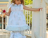 Shabby n Chic Parisian Pillowcase Girls Dress and Top sewing pattern tutorial PDF childrens clothing for kids babies child INSTANT DOWNLOAD