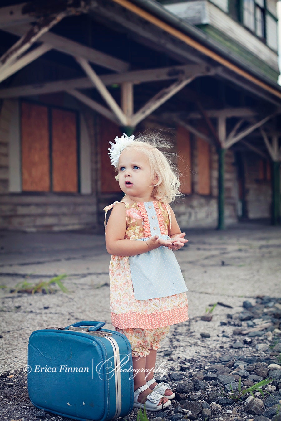 Girl's Picnic Apron Dress or Top clothes sewing tutorial PDF pattern for children babies toddlers INSTANT DOWNLOAD