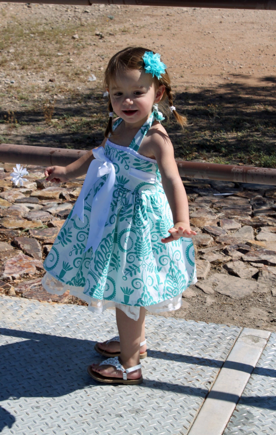 Girl's Dress sewing tutorial PDF children's clothing Bowtie Halter dress INSTANT DOWNLOAD