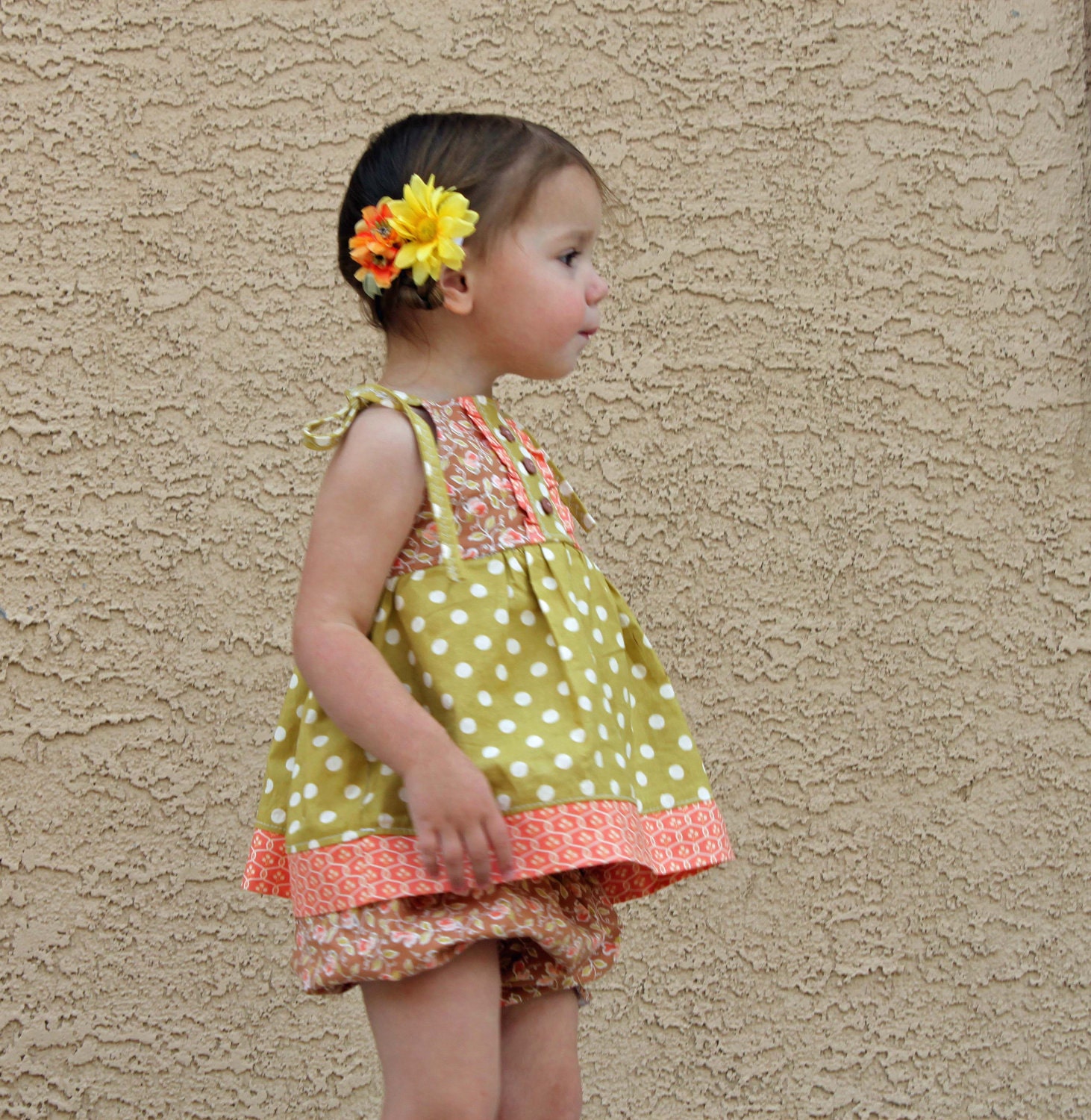 Girl's Picnic Apron Dress or Top clothes sewing tutorial PDF pattern for children babies toddlers INSTANT DOWNLOAD