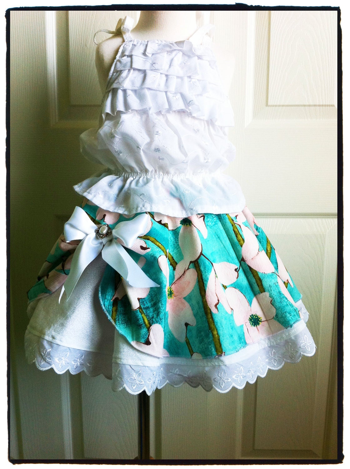 Girl's Twirl Skirt sewing PDF pattern tutorial for kids children and babies INSTANT DOWNLOAD