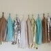 Tissue Tassel Garland-18 tassels- Seaside