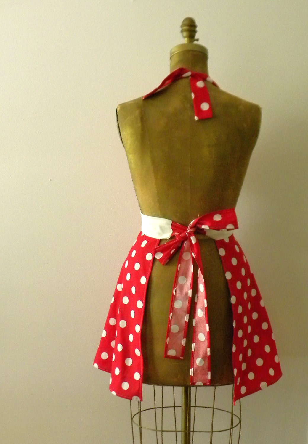 SEXY Polka Dot Full Apron Marilyn Style