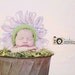Photo Prop Yellow Green Newborn Baby Blanket 'Pear' Infant Children