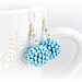 Cockatoo blue - Beaded beads earrings