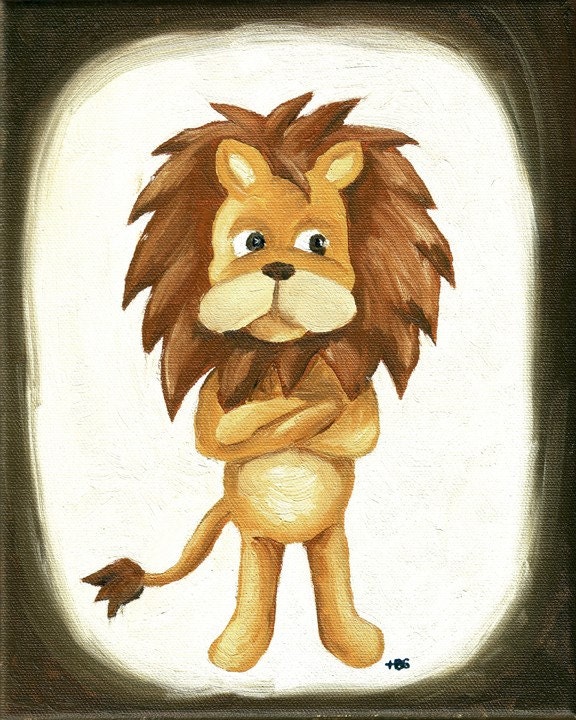 Lion Print, Nursery Art Print, Child's Room Art Print, 8x10