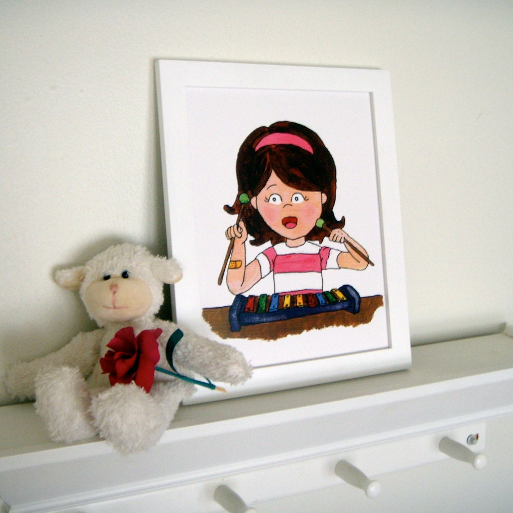 Girls Wall art - Nursery wall art, Kid's Room Wall Art, 8x10