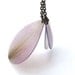 Necklace Malva, Cosmos bipinnatus and Lily of the Inkas - real flower necklace
