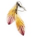Tiger Lily Earrings - antiqued brass - real flower petals - Red, orange and yellow - resin flower earrings