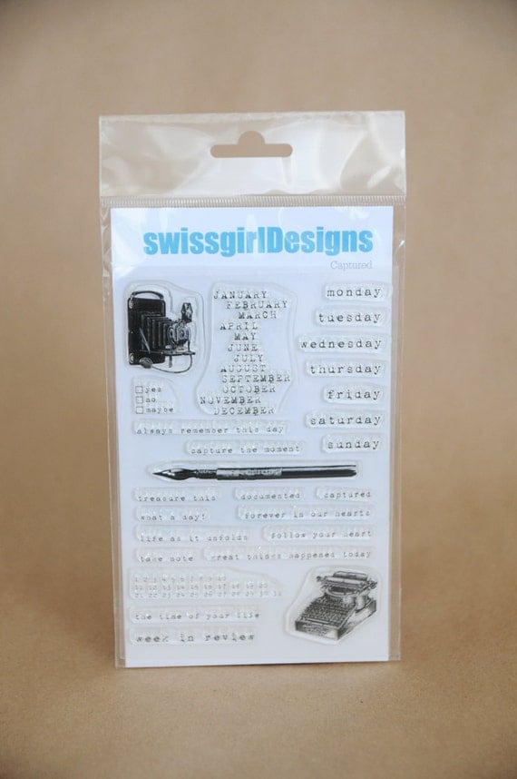 NEW swissgirlDesigns - Captured - Clear Stamps