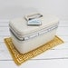 Upcycled Vintage Train Case Pet Feeder